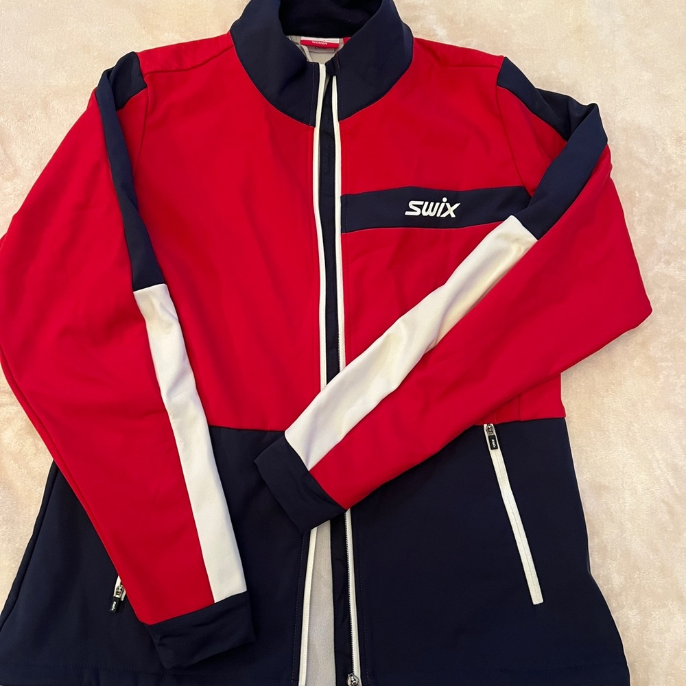 Swix Strive Women's Red and Blue Ski Jacket